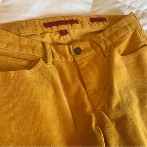 Banana Republic Corduroy Pants Womens Size 6/28 Mustard Yellow 90’s Pants